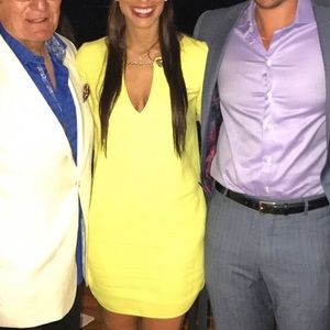 Emilio Pucci yellow mini dress with pockets